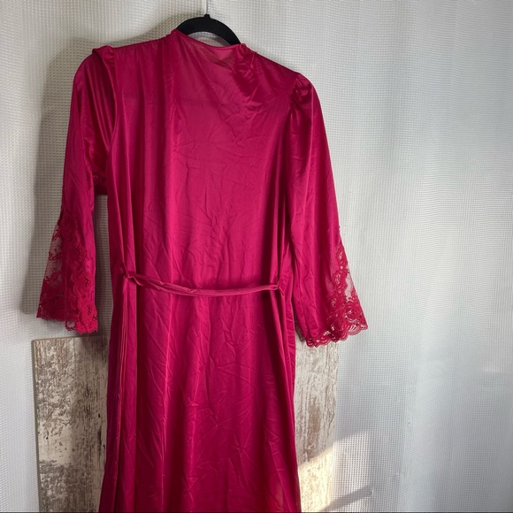 Vintage Lorraine Lace Robe Size Small - Picture 9 of 10